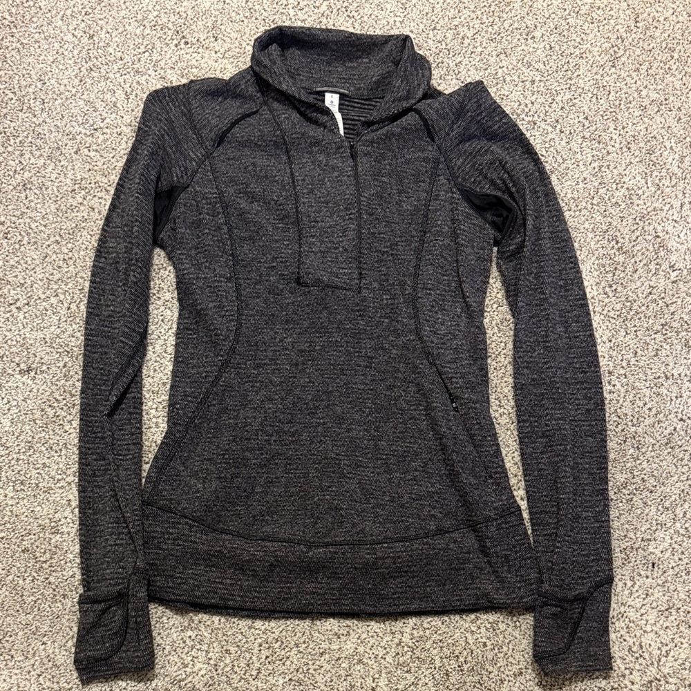 Lululemon Athletica Charcoal Knit Pullover